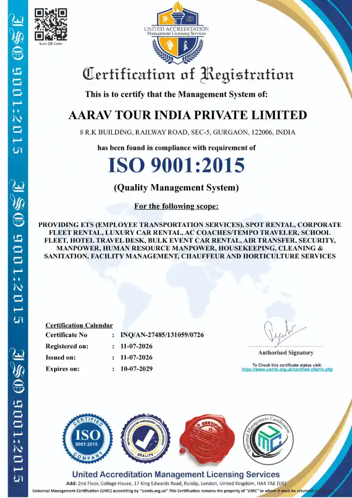 Aarav Tour India - Professional Cab Services